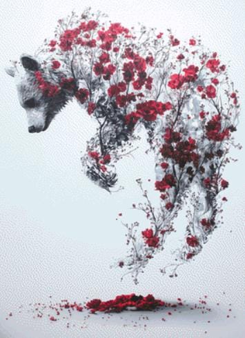 A Petal at a Time counted cross stitch pattern by Serr.Kai A Quill & Ink