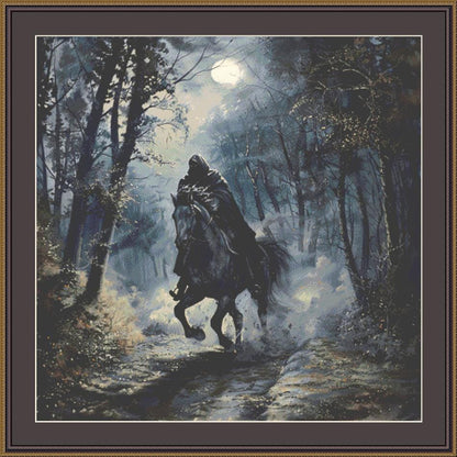 What Comes in the Night counted cross stitch pattern by The Art Revivalist