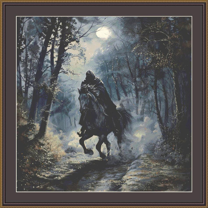What Comes in the Night counted cross stitch pattern by The Art Revivalist