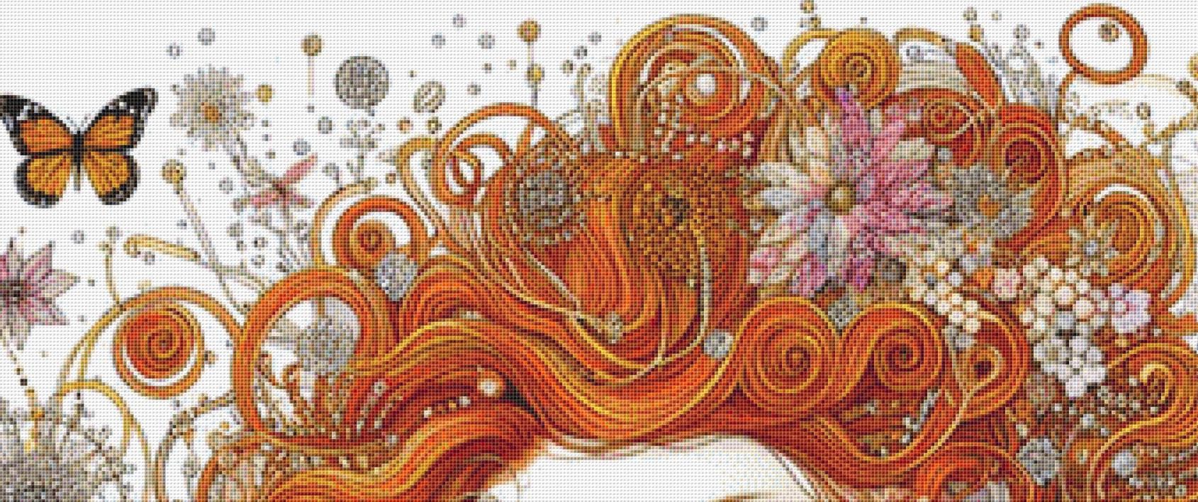 Galadriel counted cross stitch pattern by Ana Dias