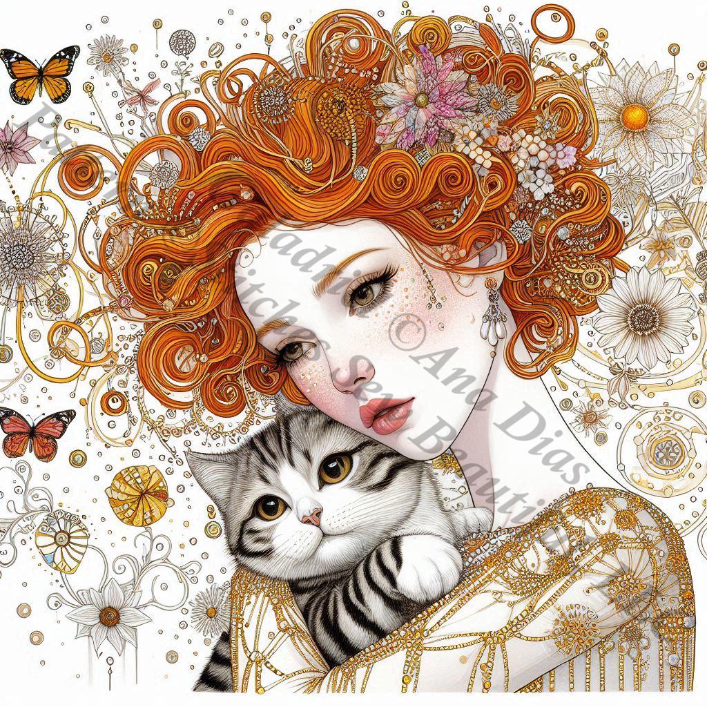Galadriel counted cross stitch pattern by Ana Dias