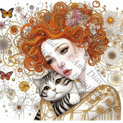 Galadriel counted cross stitch pattern by Ana Dias
