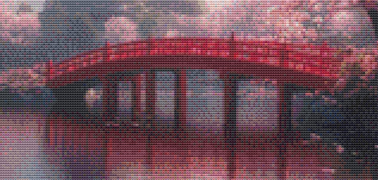 Pink Spring counted cross stitch pattern by Eder Jose Rosa