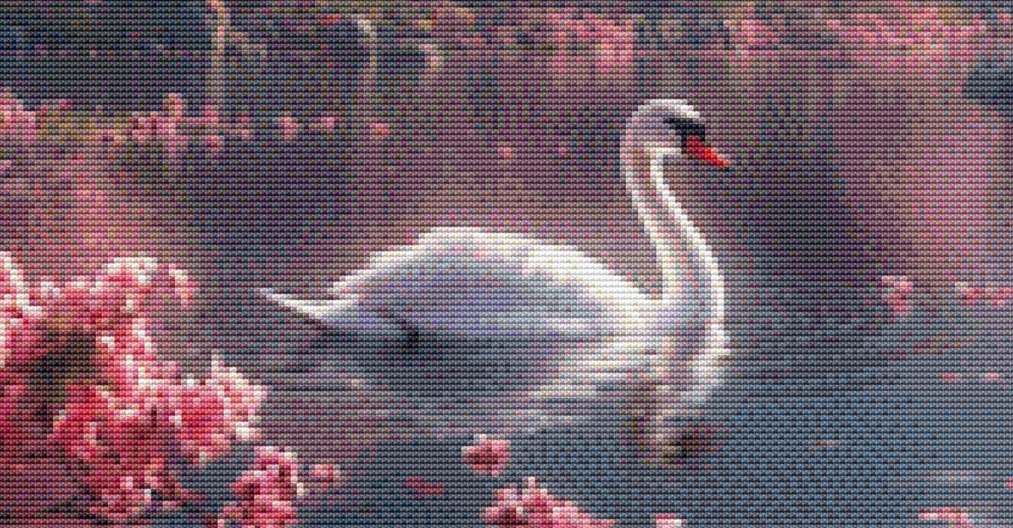 Pink Spring counted cross stitch pattern by Eder Jose Rosa