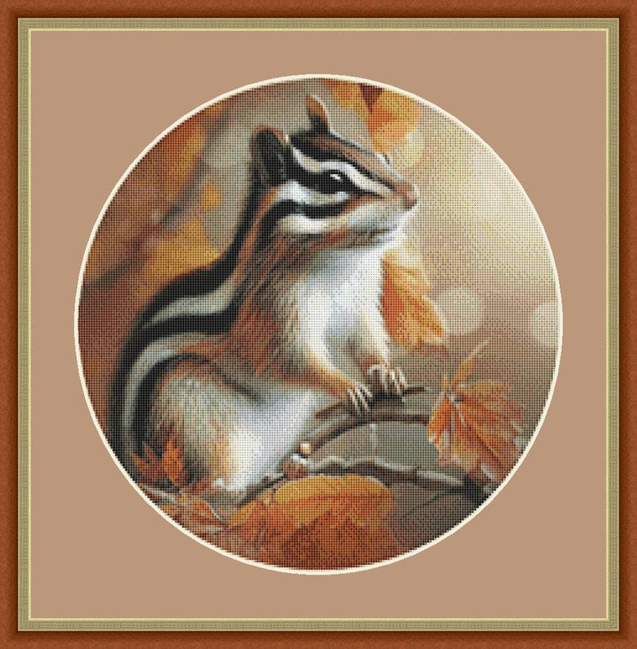 Chip (Round) counted cross stitch pattern by  Tammy L. Gross