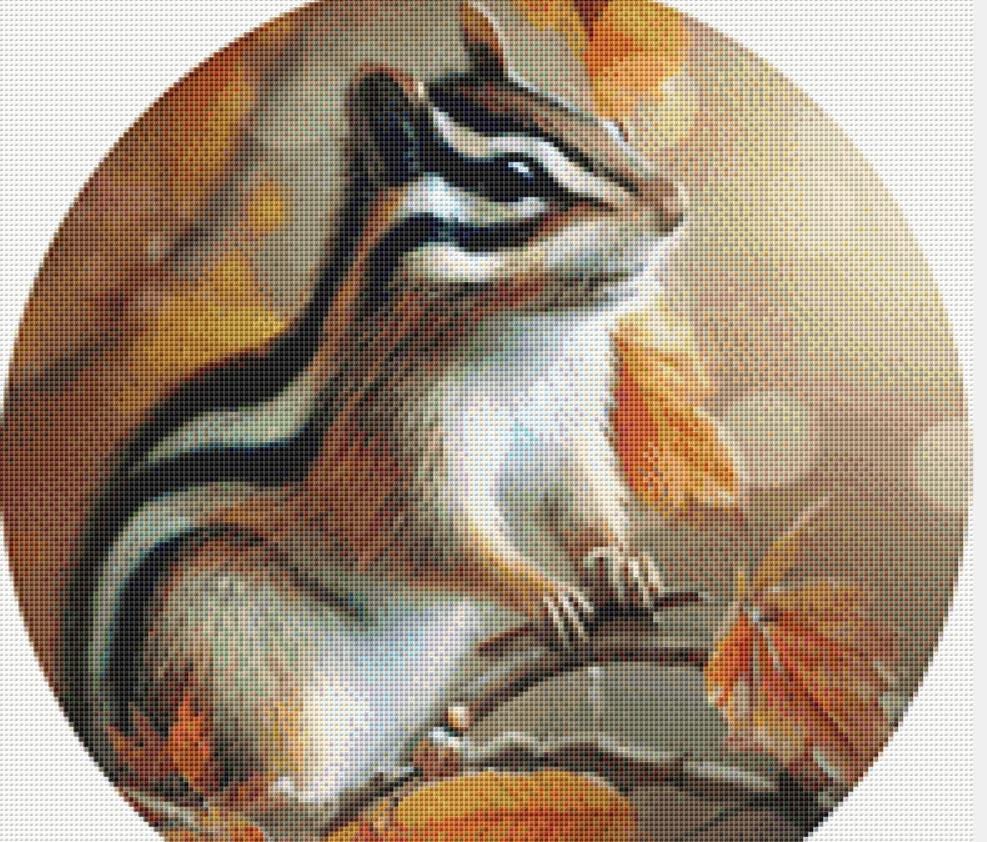 Chip (Round) counted cross stitch pattern by  Tammy L. Gross