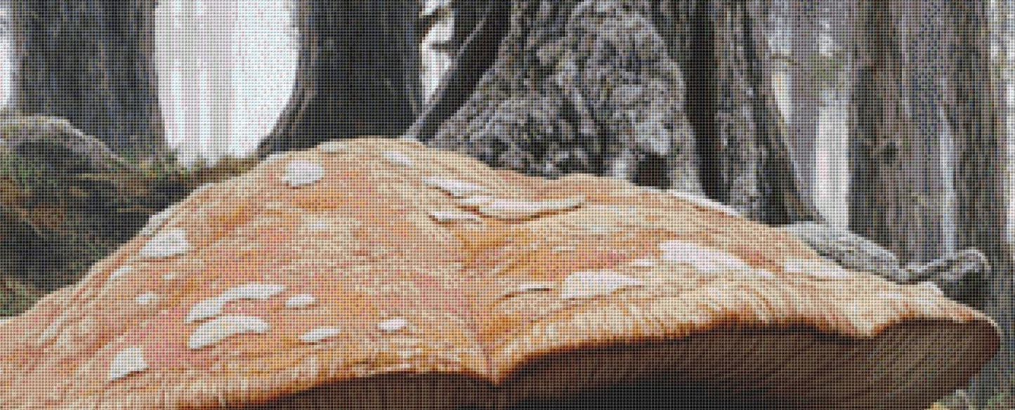 Where Mushrooms Dwell counted cross pattern by Serr.Kai A Quill & Ink