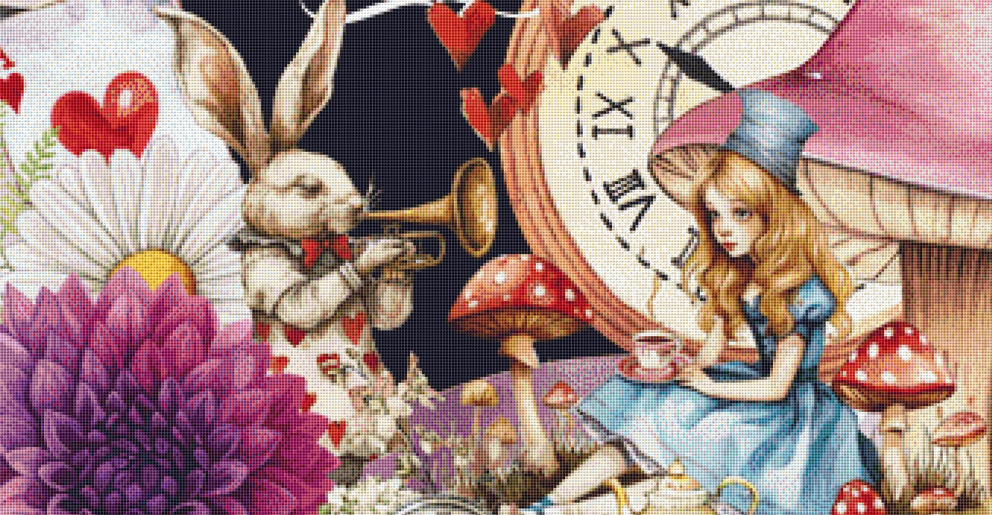 Mad Tea Party counted cross stitch pattern by Stitches Sew Beautiful, LLC