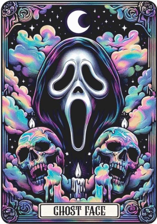 Ghost Face (Max Size/Color) counted cross stitch pattern by PULSARSvg