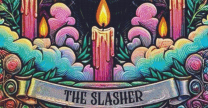 The Slasher (Max Size/Color) counted cross stitch pattern by PULSARSvg
