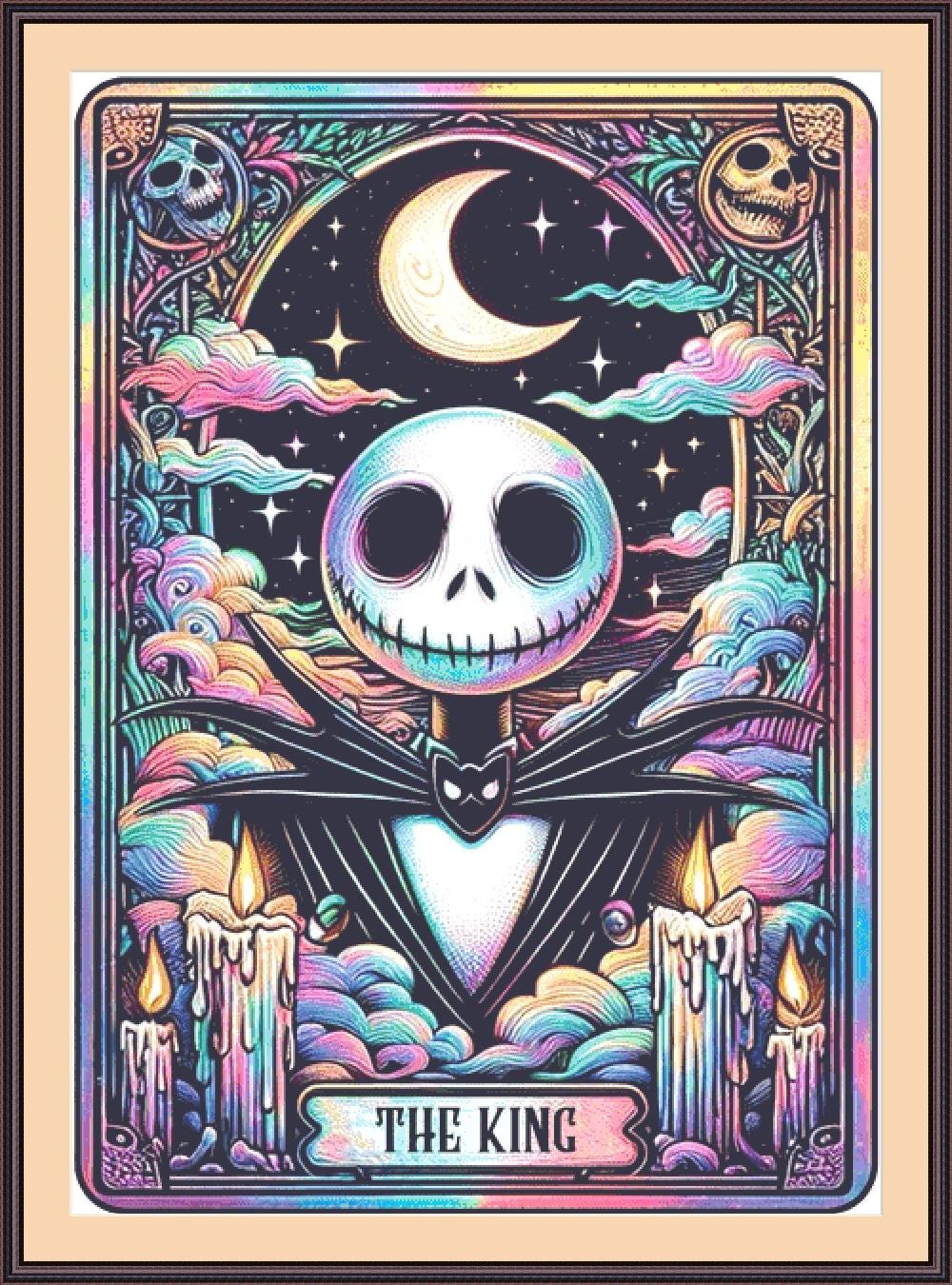 The King (Max Size/Color) counted cross stitch pattern by PULSARSvg