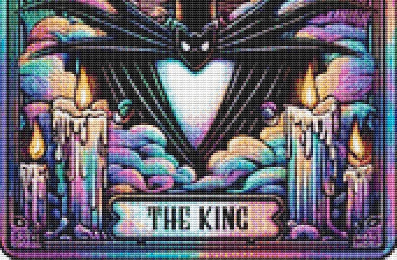 The King (Small) counted cross stitch pattern by PULSARSvg