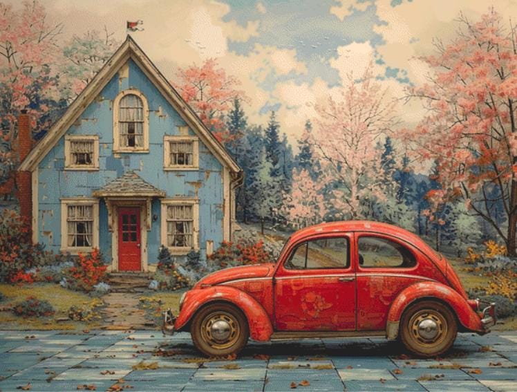 Red Herbie (Max Size) counted cross stitch pattern by Eder Jose Rosa