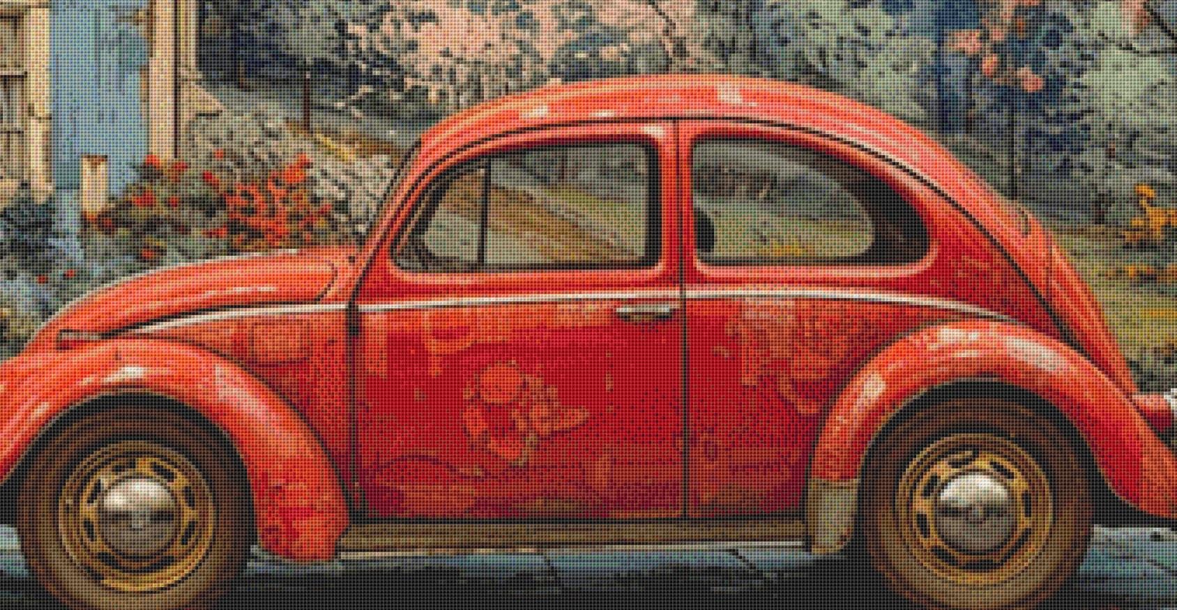 Red Herbie (Max Size) counted cross stitch pattern by Eder Jose Rosa