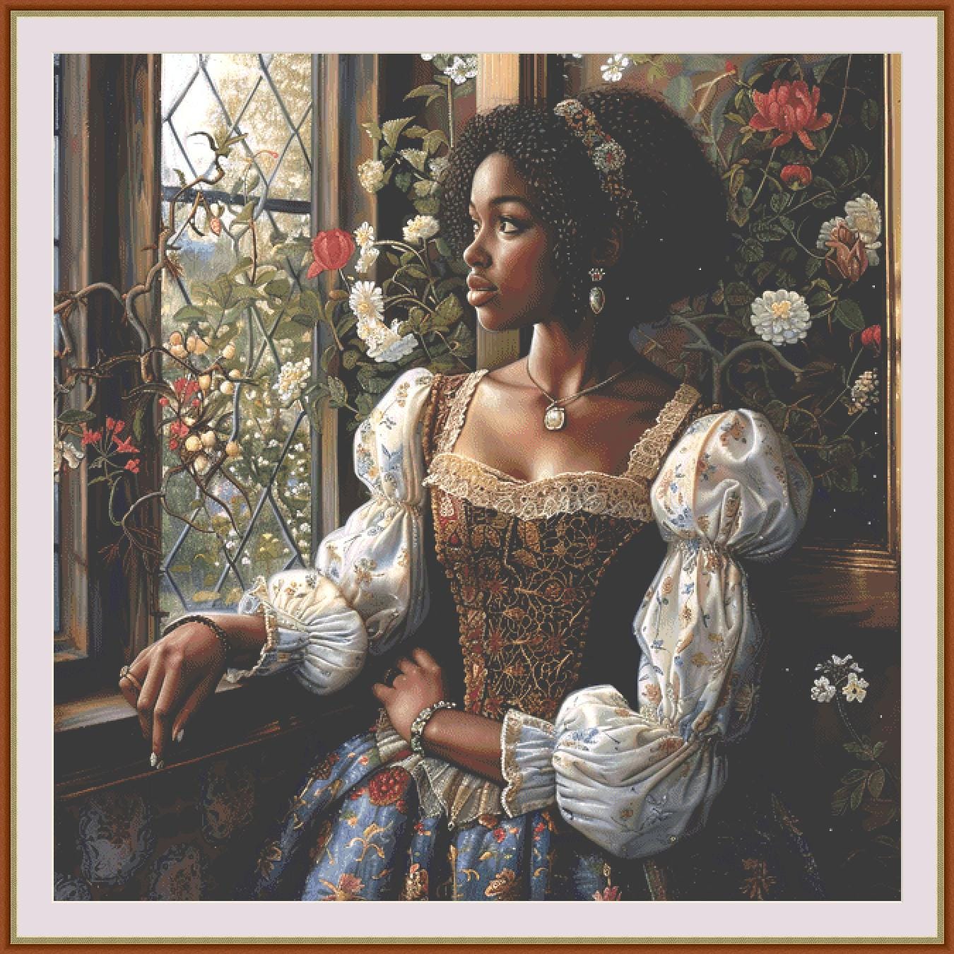 Deep Reflection (Max Size) counted cross stitch pattern by The Art Revivalist