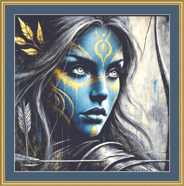 Charlize The Archer counted cross stitch pattern by Eder Jose Rosa
