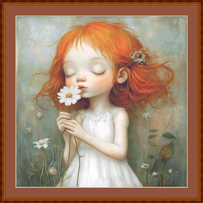 Spring counted cross stitch pattern by Ingrid Jean AI Art