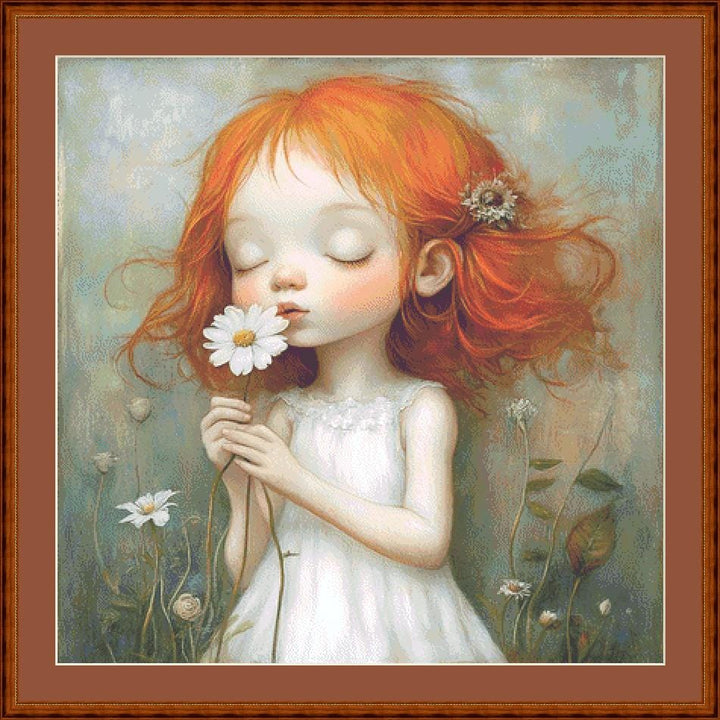 Spring counted cross stitch pattern by Ingrid Jean AI Art