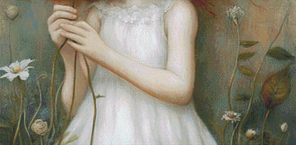 Spring counted cross stitch pattern by Ingrid Jean AI Art