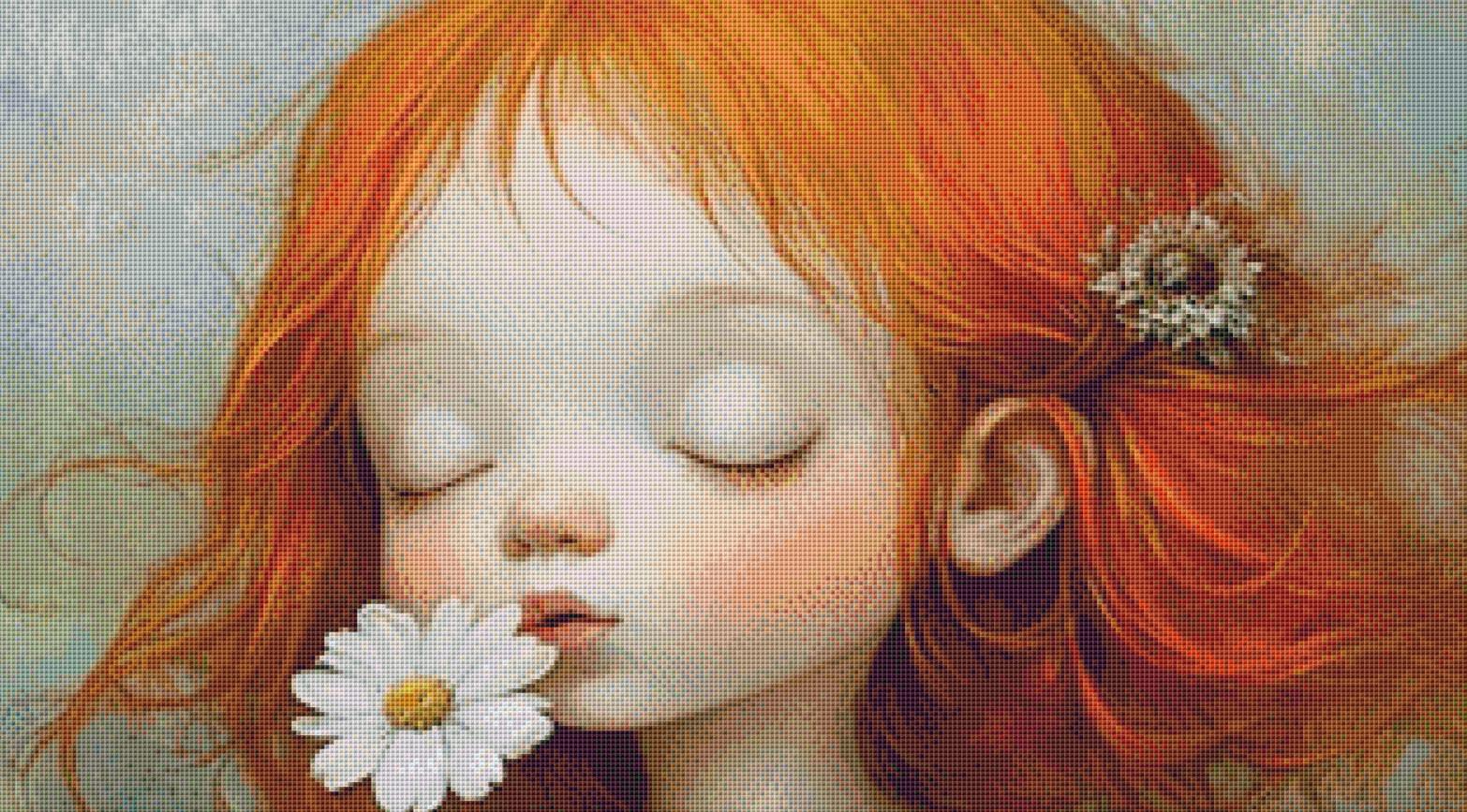 Spring counted cross stitch pattern by Ingrid Jean AI Art