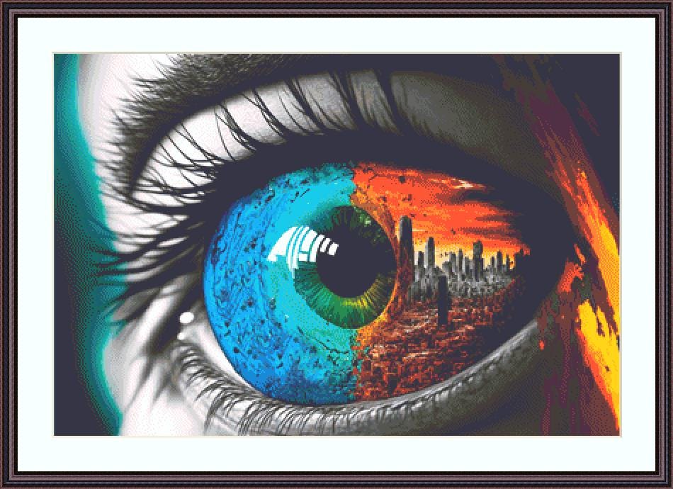 Visionary counted cross stitch pattern by SphinxDesignStudio