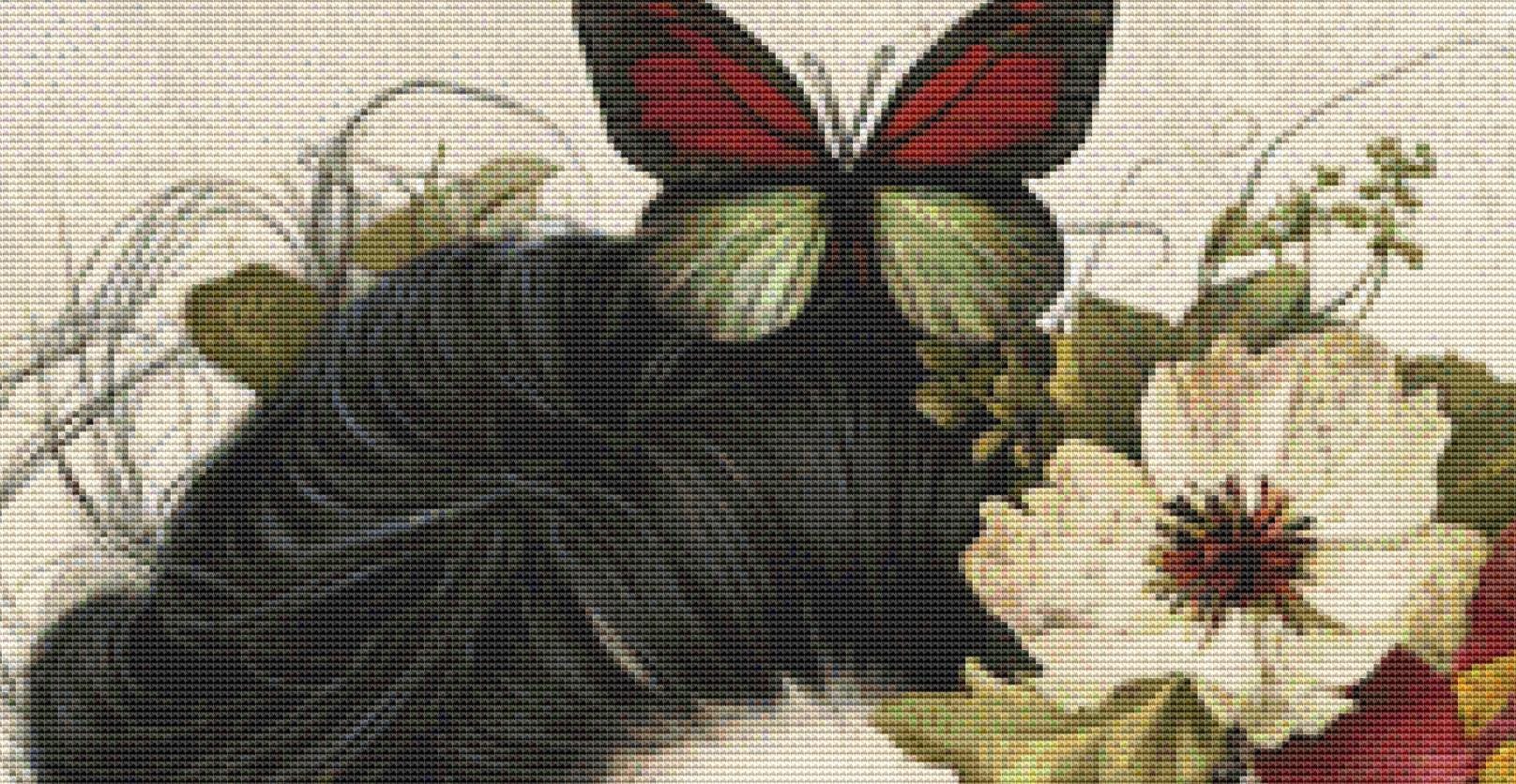 Spring Steampunk Woman 1 counted cross stitch pattern by Craft and Cherish