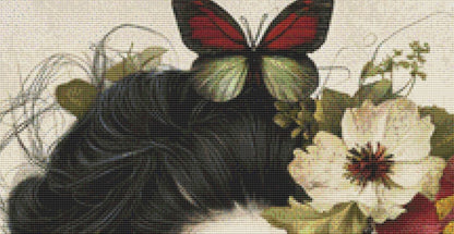 Spring Steampunk Woman 1 counted cross stitch pattern by Craft and Cherish