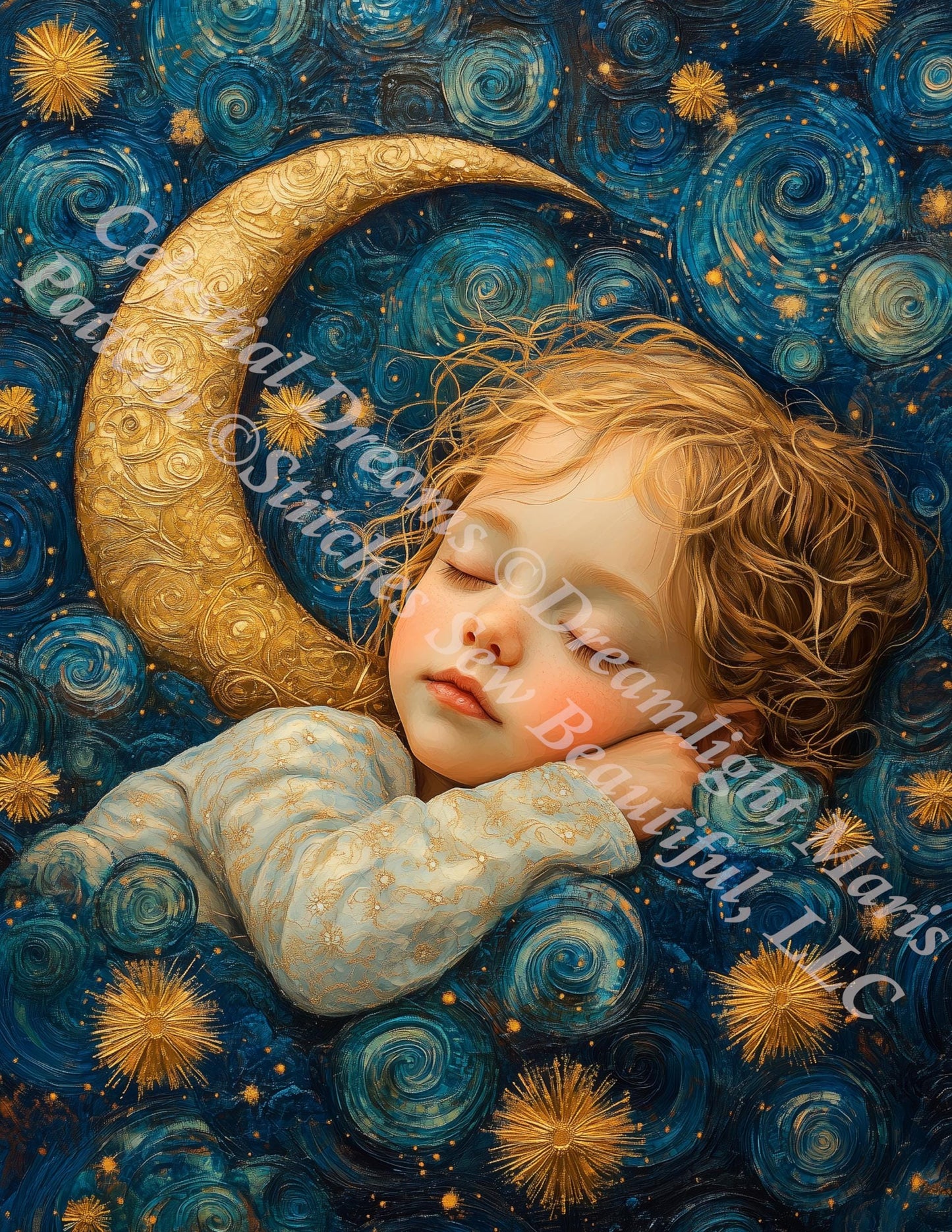 Celestial Dreams counted cross stitch pattern by Dreamlight Maris