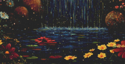 Garden of Moonlight Healing counted cross stitch pattern by IllustNation
