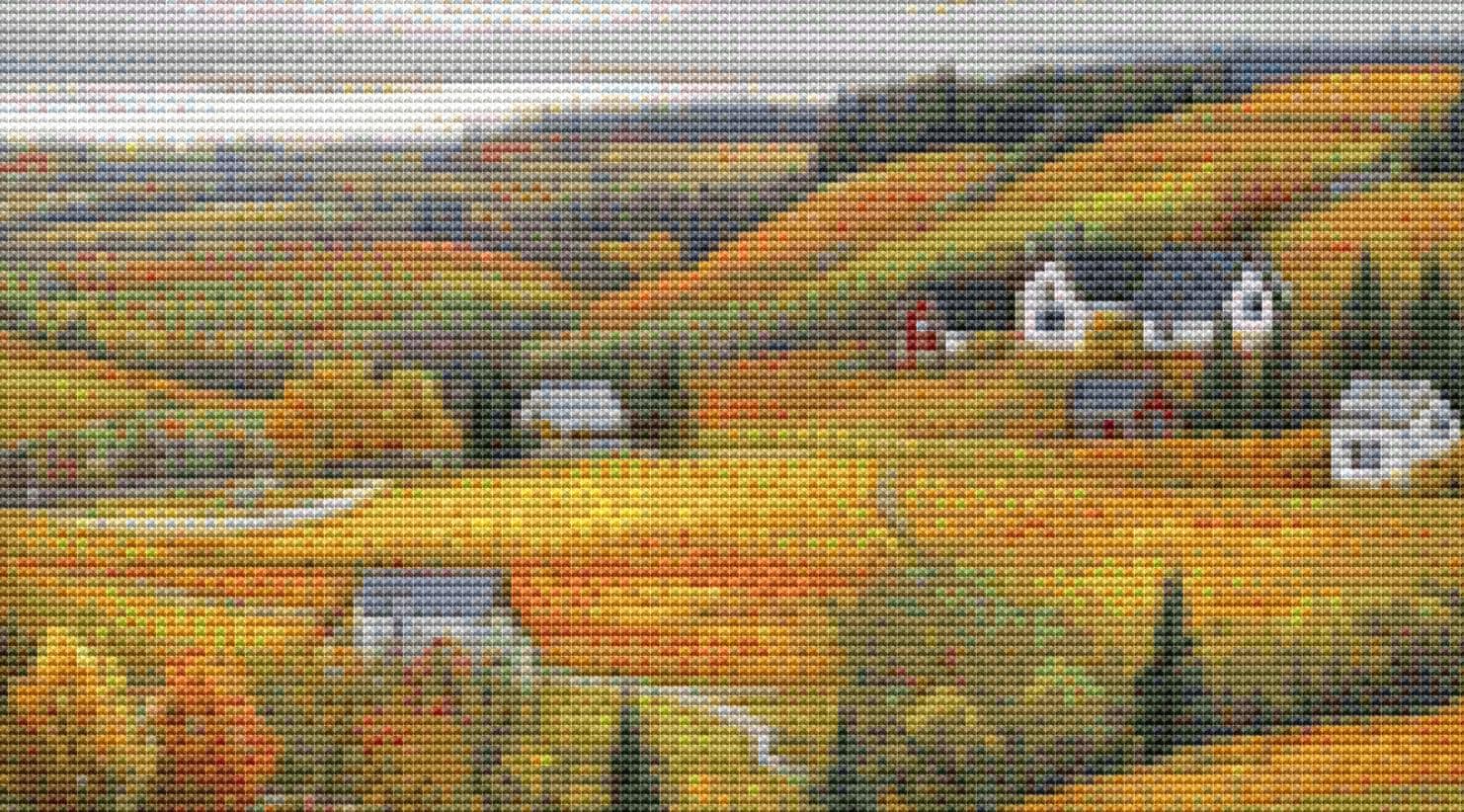 A Cat's Quiet Reverie counted cross stitch pattern by The Art Revivalist