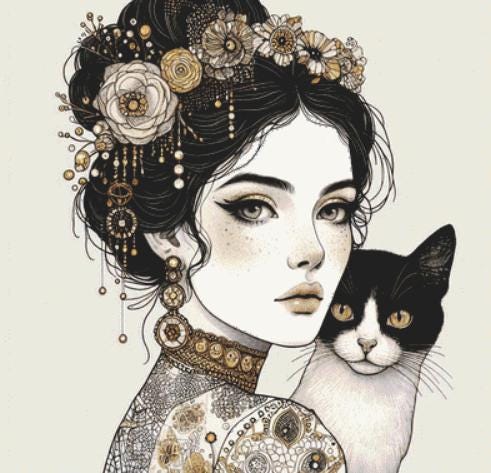 Kaitlyn counted cross stitch pattern by Ana Dias
