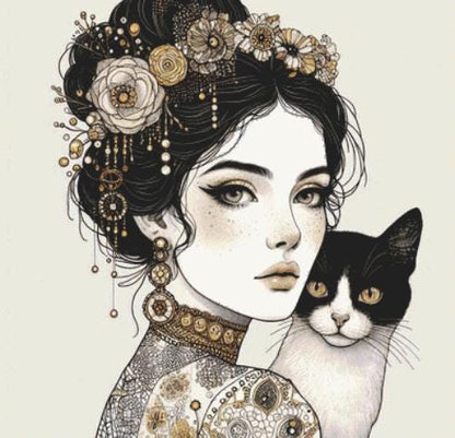 Kaitlyn counted cross stitch pattern by Ana Dias