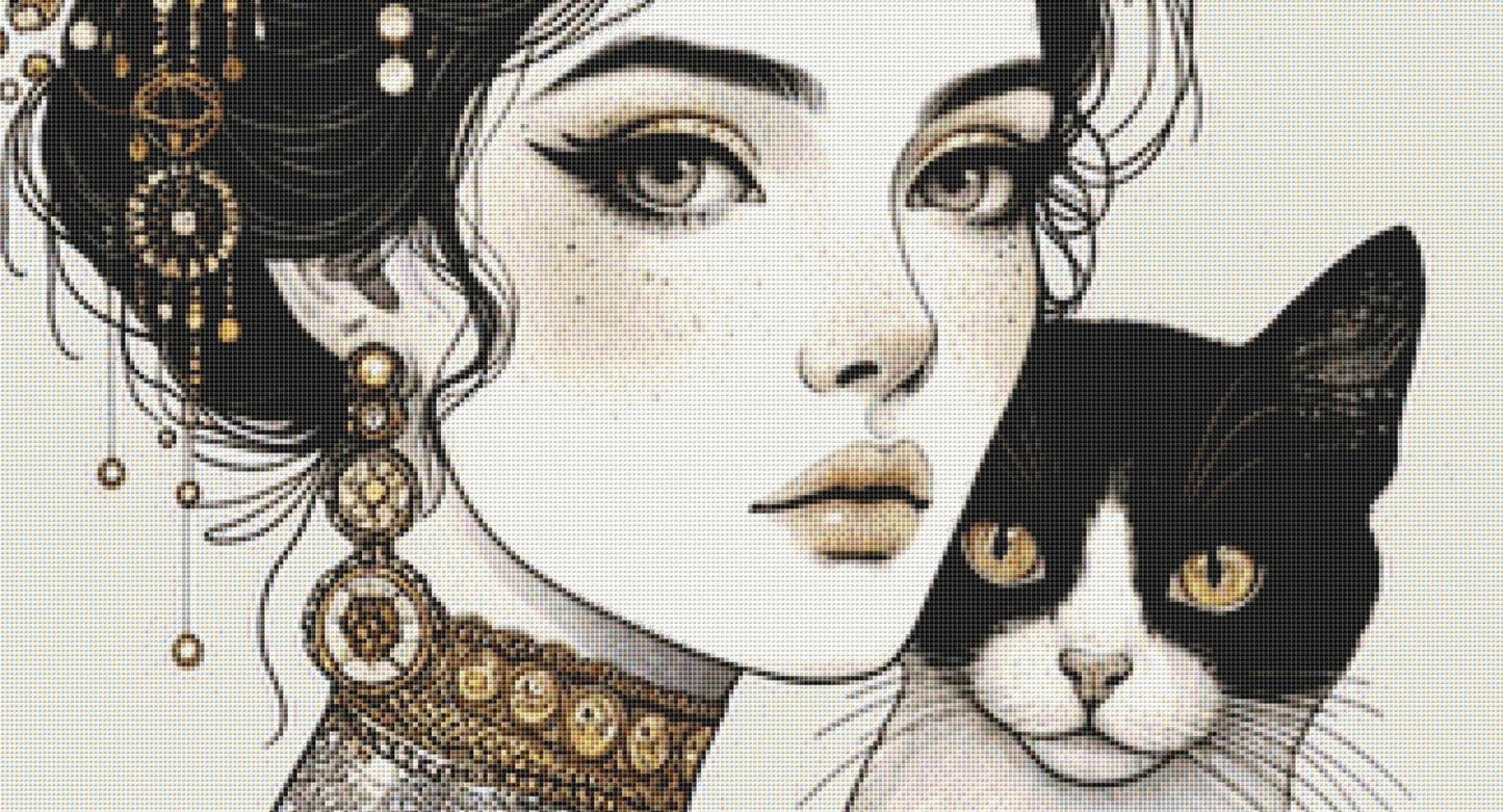 Kaitlyn counted cross stitch pattern by Ana Dias
