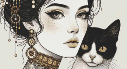 Kaitlyn counted cross stitch pattern by Ana Dias