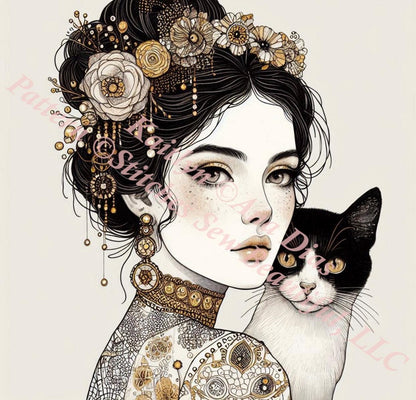 Kaitlyn counted cross stitch pattern by Ana Dias