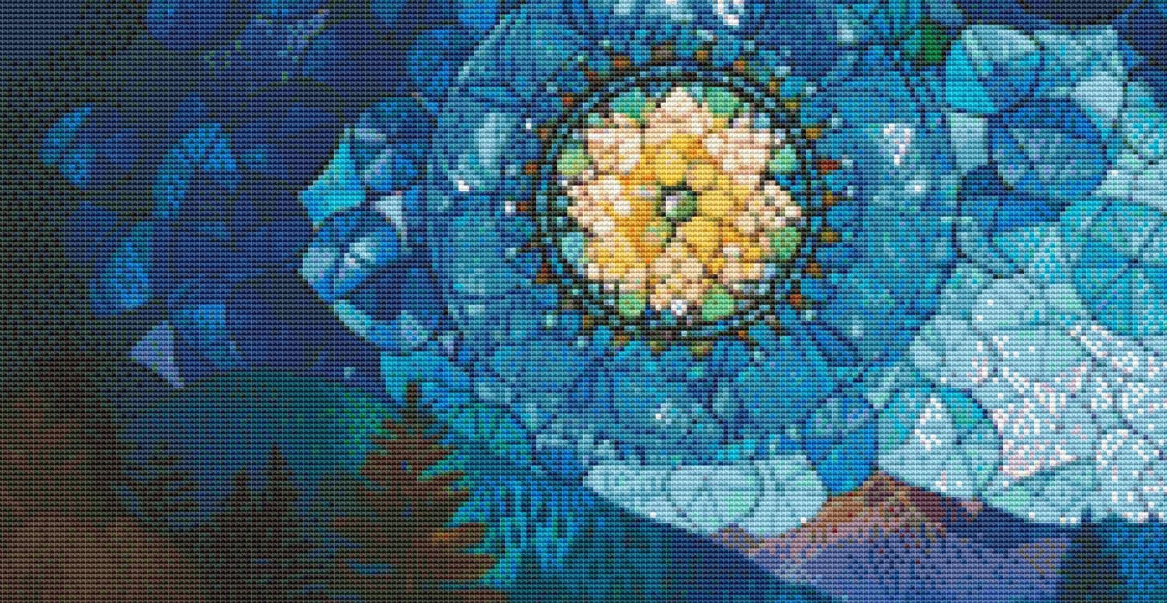 Whispers of the Stars and Moon on the Way Home counted cross stitch pattern by IllustNation