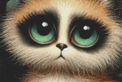 You Had Me at Meow counted cross stitch pattern by Ingrid Jean AI Art
