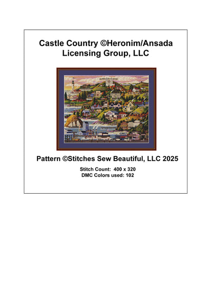 Castle Country counted cross stitch pattern by Heronim/Ansada Art Licensing Group, LLC