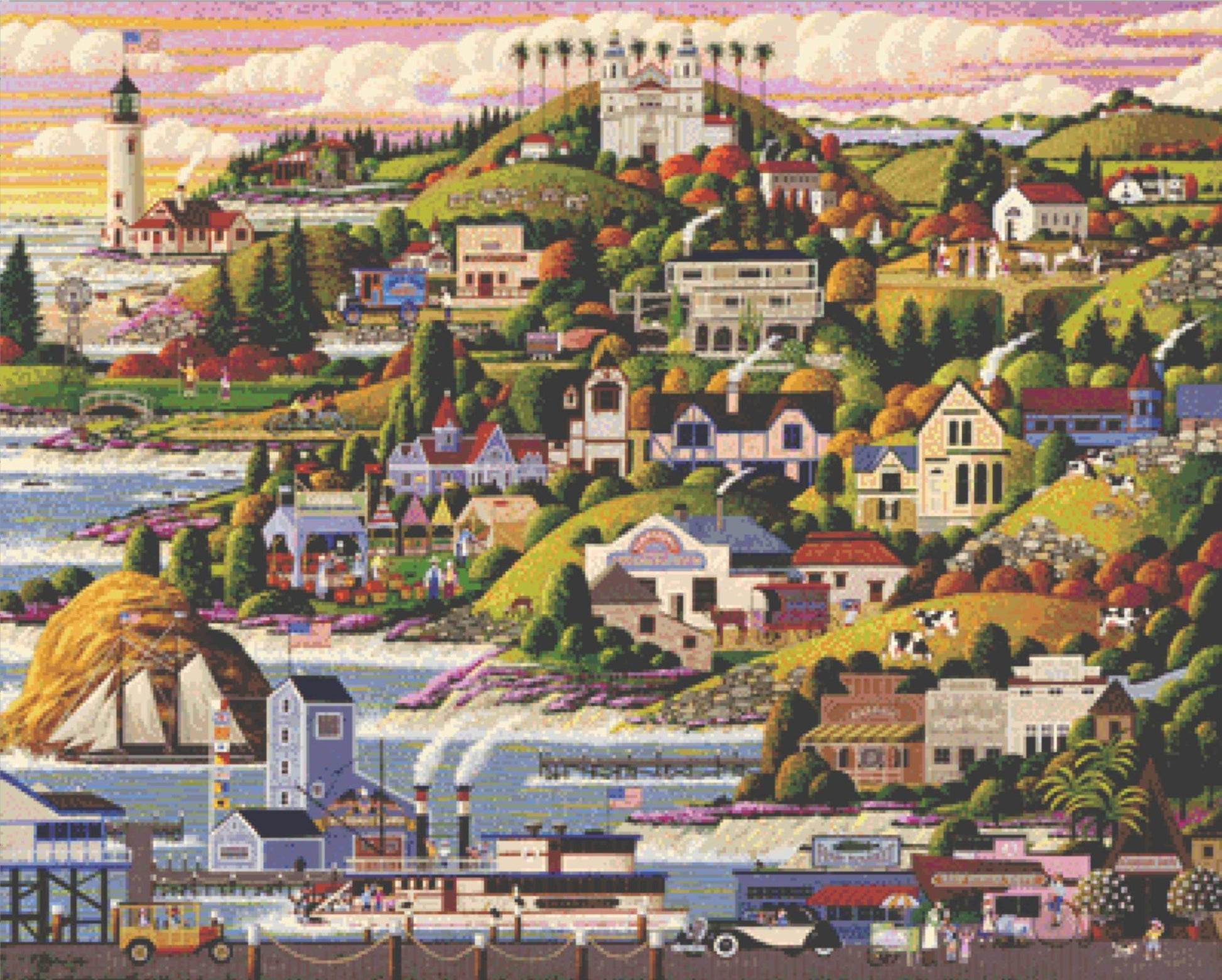 Castle Country counted cross stitch pattern by Heronim/Ansada Art Licensing Group, LLC