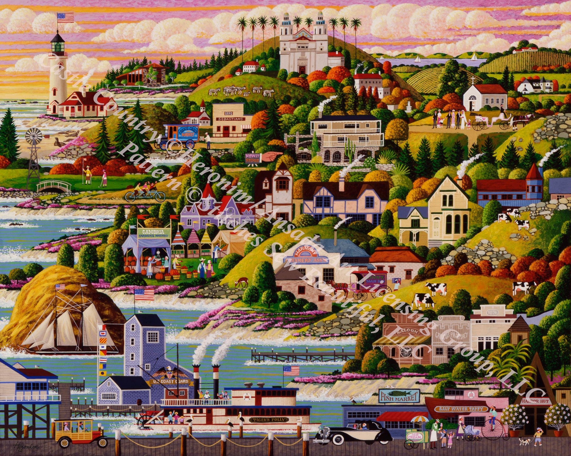 Castle Country counted cross stitch pattern by Heronim/Ansada Art Licensing Group, LLC