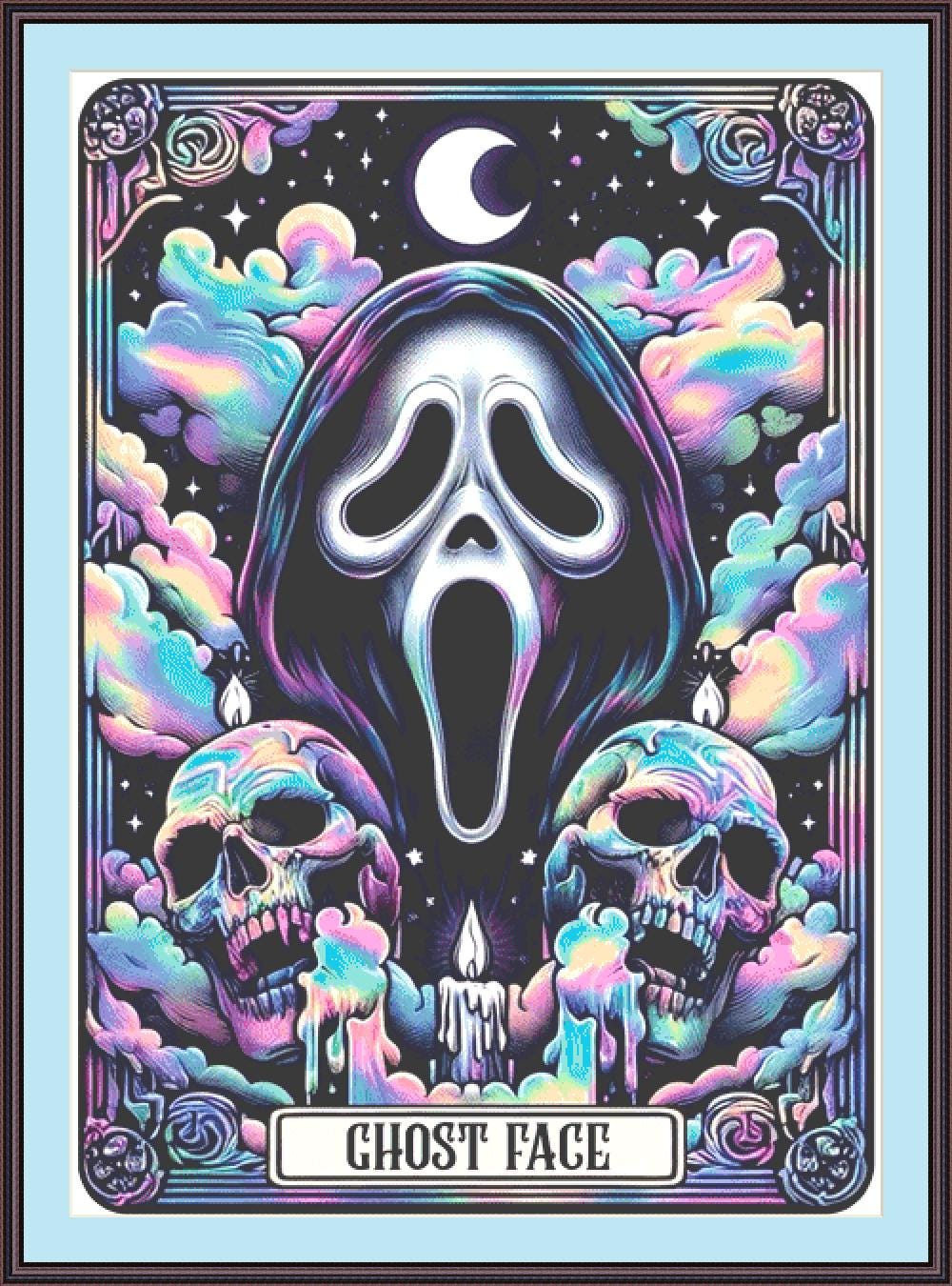 Ghost Face (Max Size/Color) counted cross stitch pattern by PULSARSvg