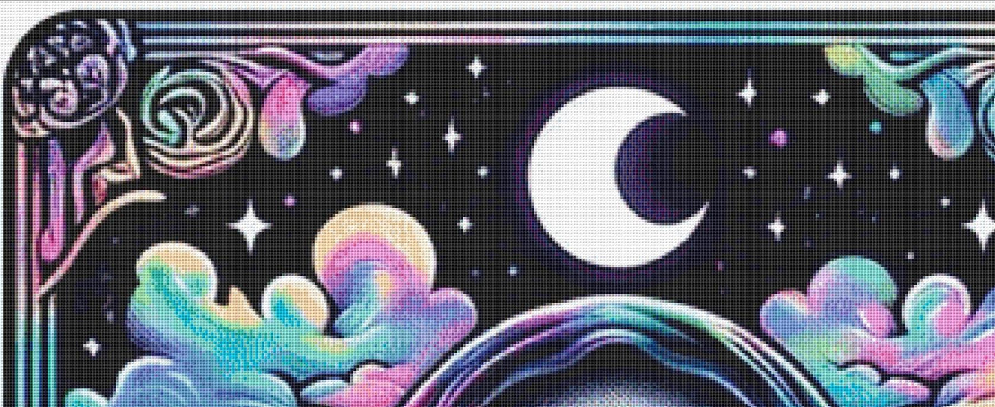 Ghost Face (Max Size/Color) counted cross stitch pattern by PULSARSvg