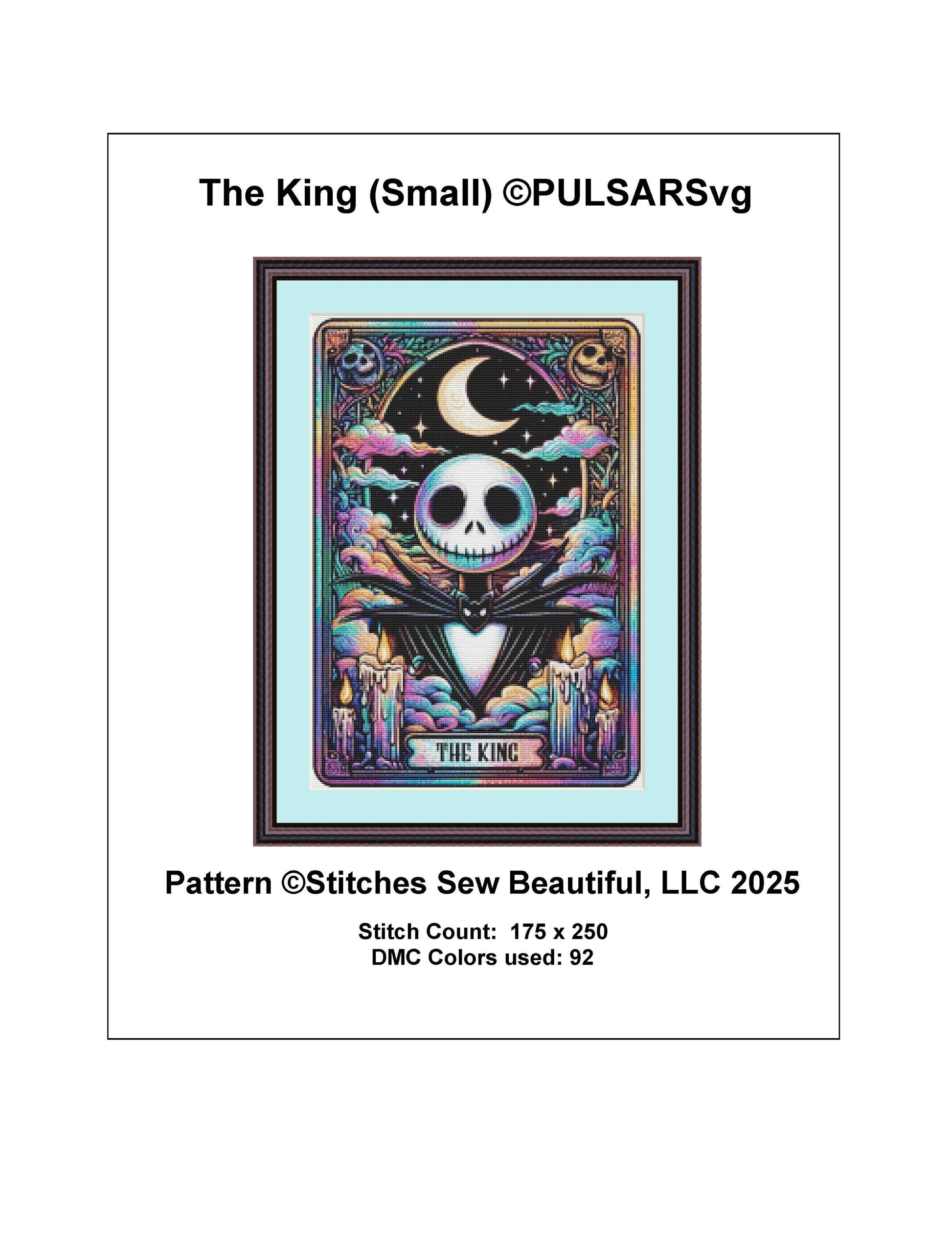 The King (Small) counted cross stitch pattern by PULSARSvg