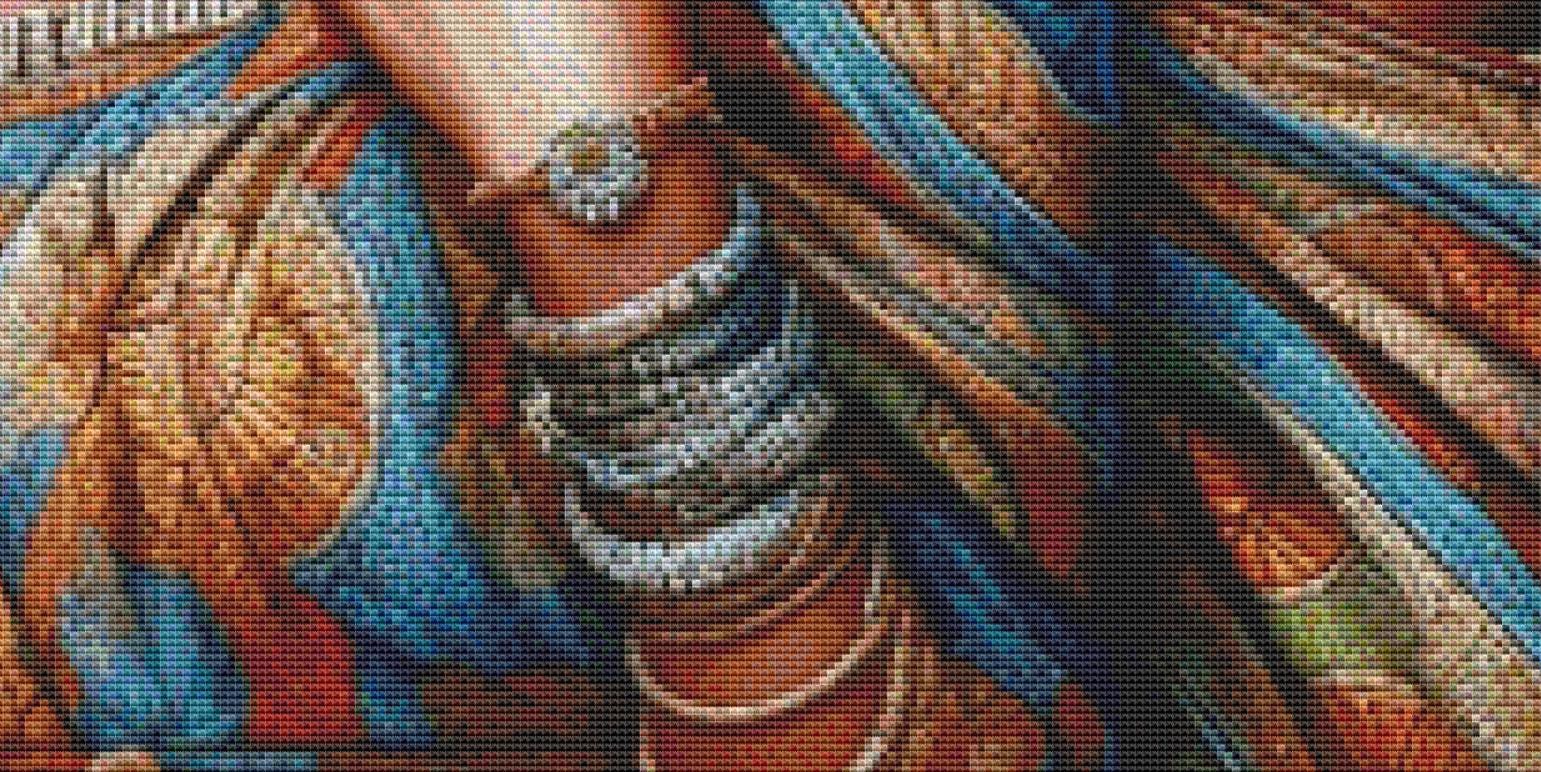A Mother's Love (Max Color) counted cross stitch pattern by Ana Dias