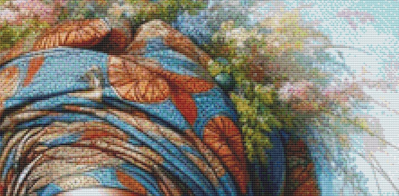 A Mother's Love (Max Color) counted cross stitch pattern by Ana Dias