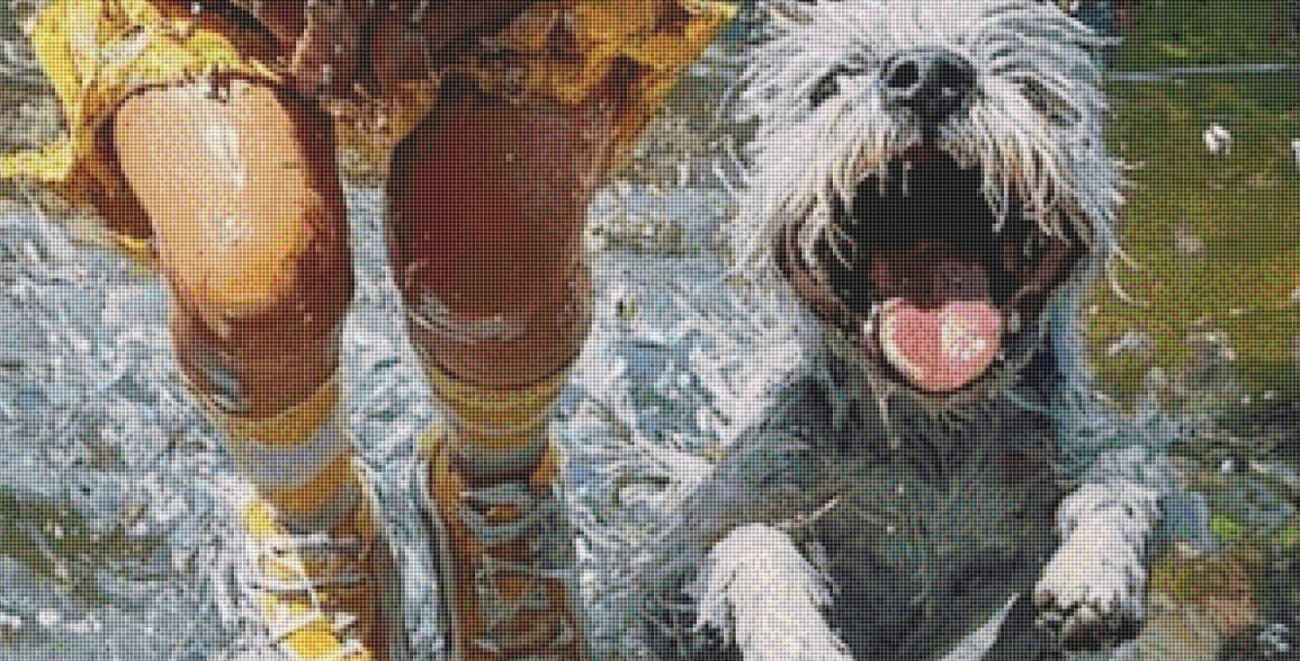 Fun in The Sun (Max Size/Color) counted cross stitch pattern by Ingrid Jean AI Art