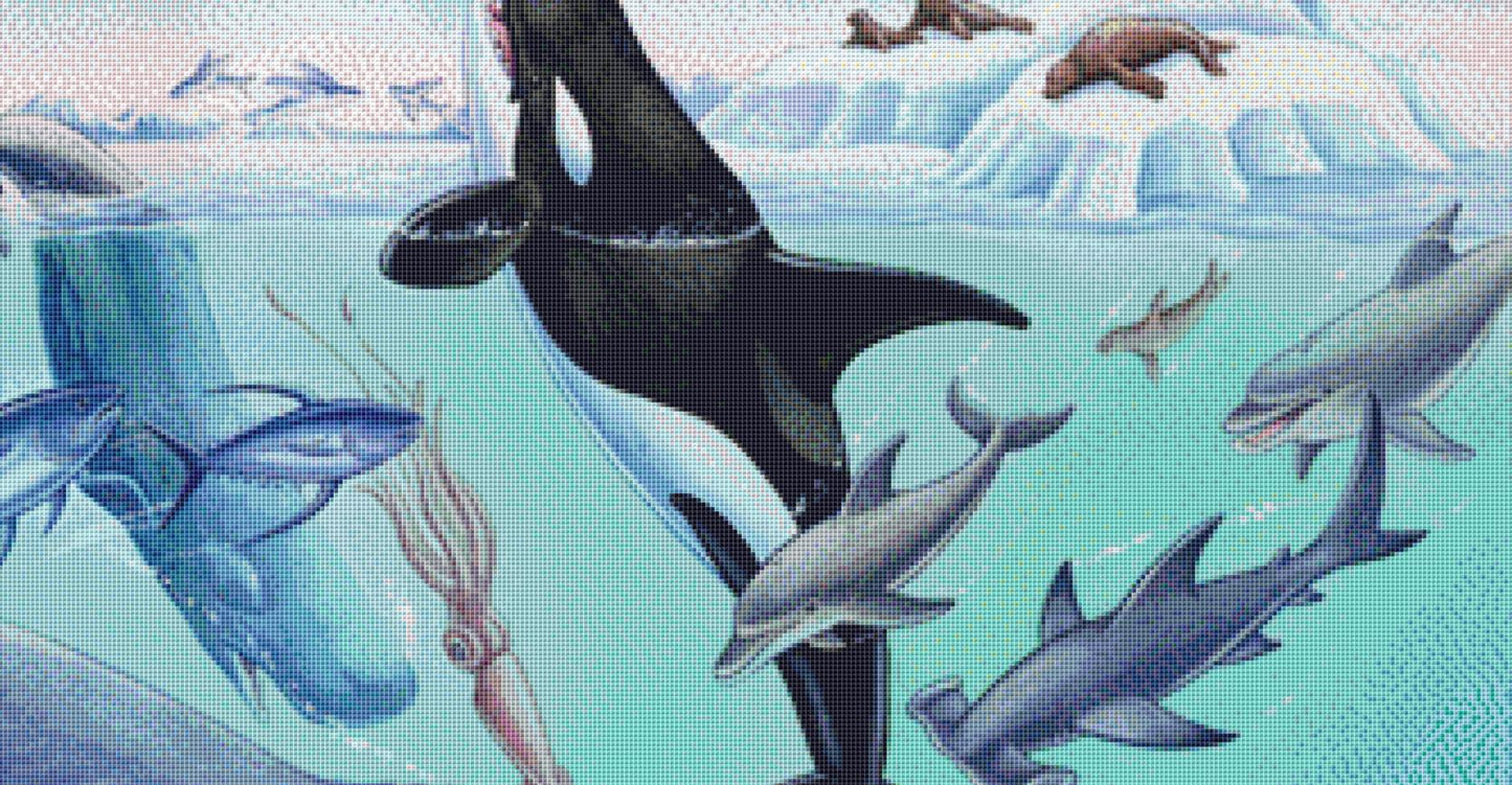 Under the Sea (Max Size/Color) counted cross stitch pattern by Rose Mary Berlin/Ansada Art Licensing Group, LLC