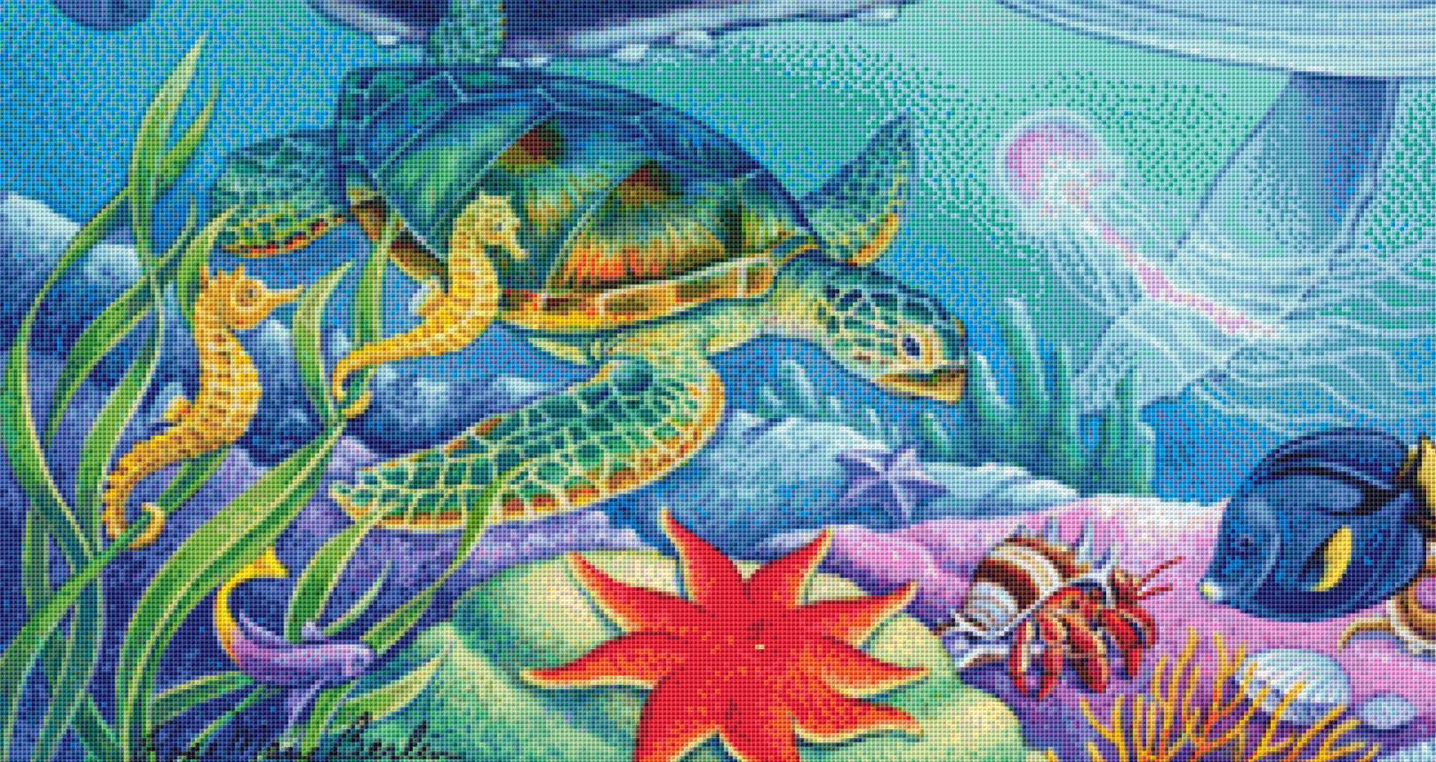Under the Sea (Max Size/Color) counted cross stitch pattern by Rose Mary Berlin/Ansada Art Licensing Group, LLC