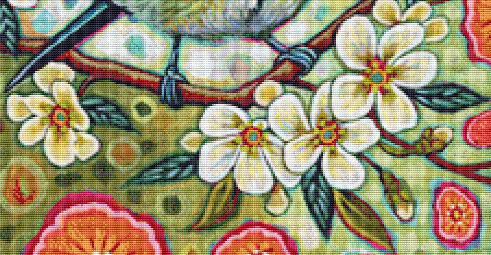 Blossom (Small) counted cross stitch pattern by Peggy Davis/Porterfields Fine Art Licensing
