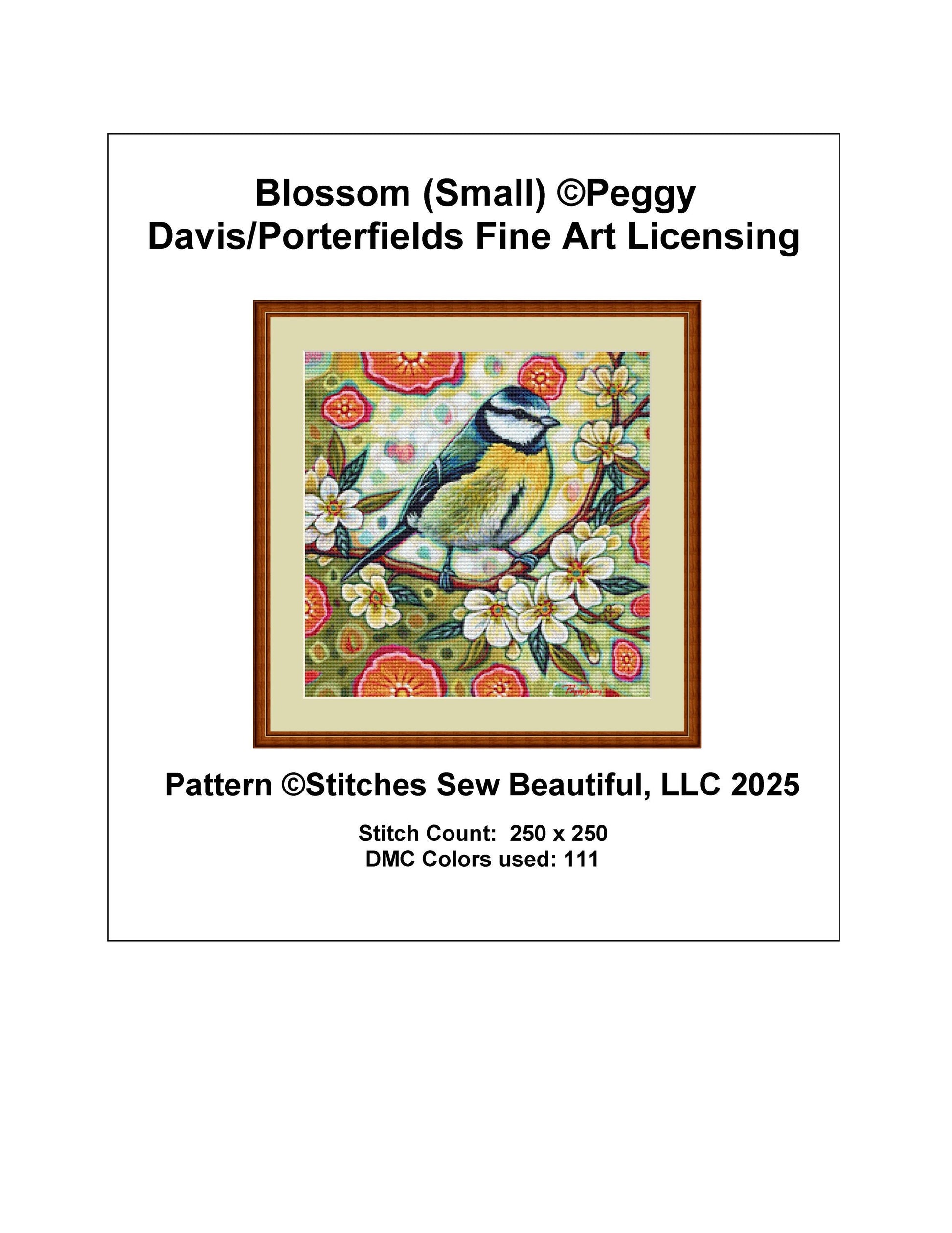 Blossom (Small) counted cross stitch pattern by Peggy Davis/Porterfields Fine Art Licensing